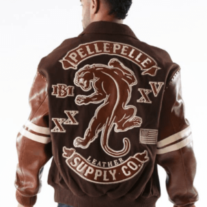 Pelle Pelle Panther Wool Brown Jacket