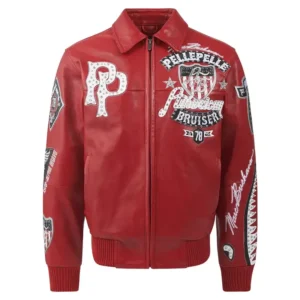 Pelle Pelle American Bruiser Maroon Jacket