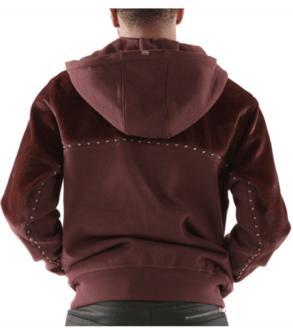 Pelle Pelle Ornate P Maroon Hoodie