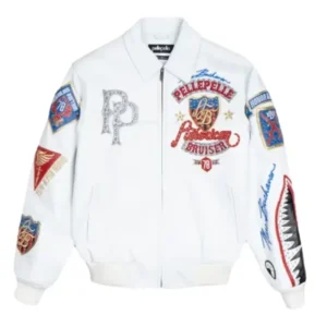 Pelle Pelle American Bruiser white jacket