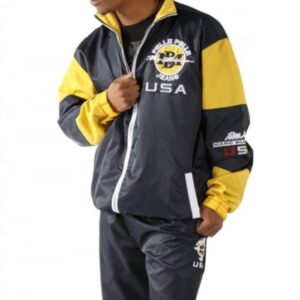 Pelle Pelle USA Nylon Jogger Set – Black