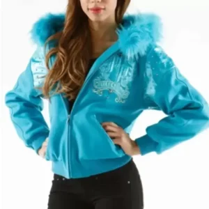 Pelle Pelle Women Blue Live Like a Queen Jacket