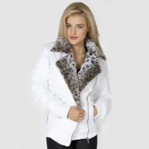 Pelle Pelle Womens Trinity White Jacket