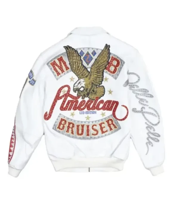 Pelle Pelle American Bruiser white jacket