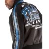 Pelle Pelle’s Mens Throwback Black Charcoal Wool Jacket